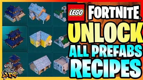 FORTNITE LEGO Unlock All Building Recipes! Shogun Palace.